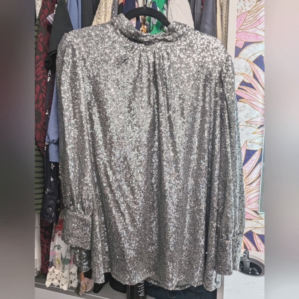 NWT sequin mock turtleneck from Anthropologie